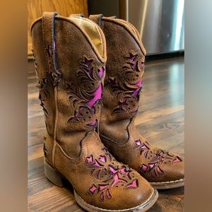 Girls Roper Cowgirl Boots: Size 9C